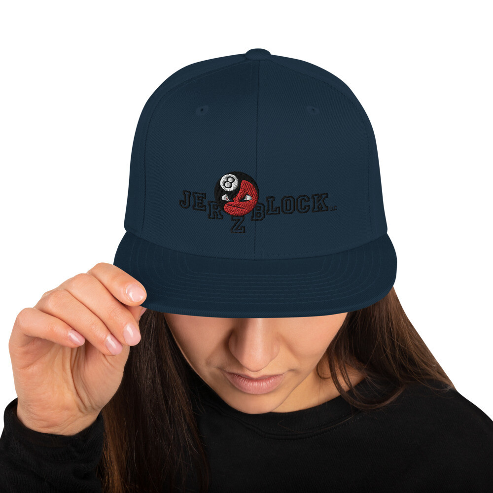 JER Z BLOCK LLC Snapback Hat, Color: Dark Navy