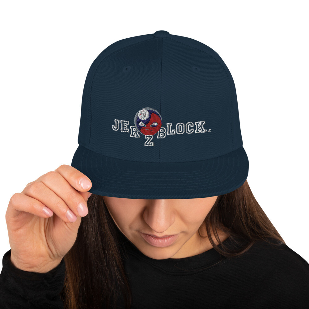 JER Z BLOCK LLC Snapback Hat, Color: Dark Navy