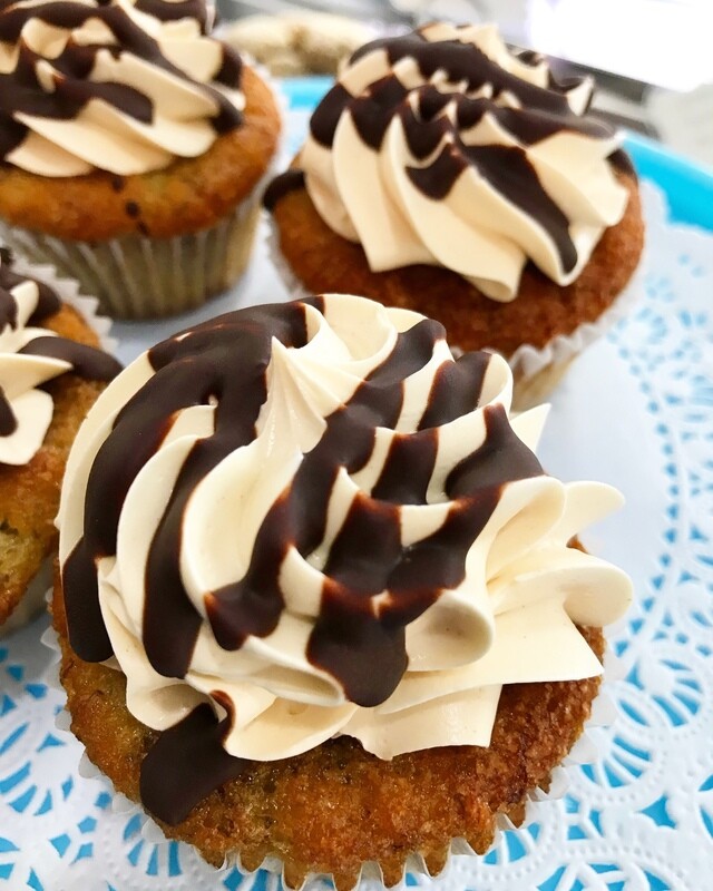 Banana Peanut Buttah Cupcake