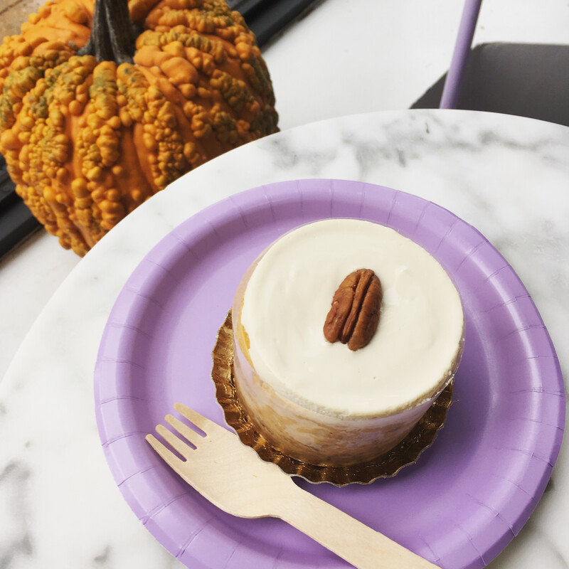 Pumpkin Pecan Mini Cheesecakes  | 1/2 dz