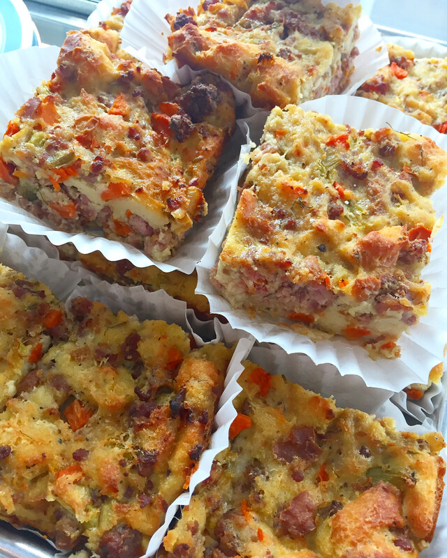 Sausage Stuffing Squares  | 1/2 dz