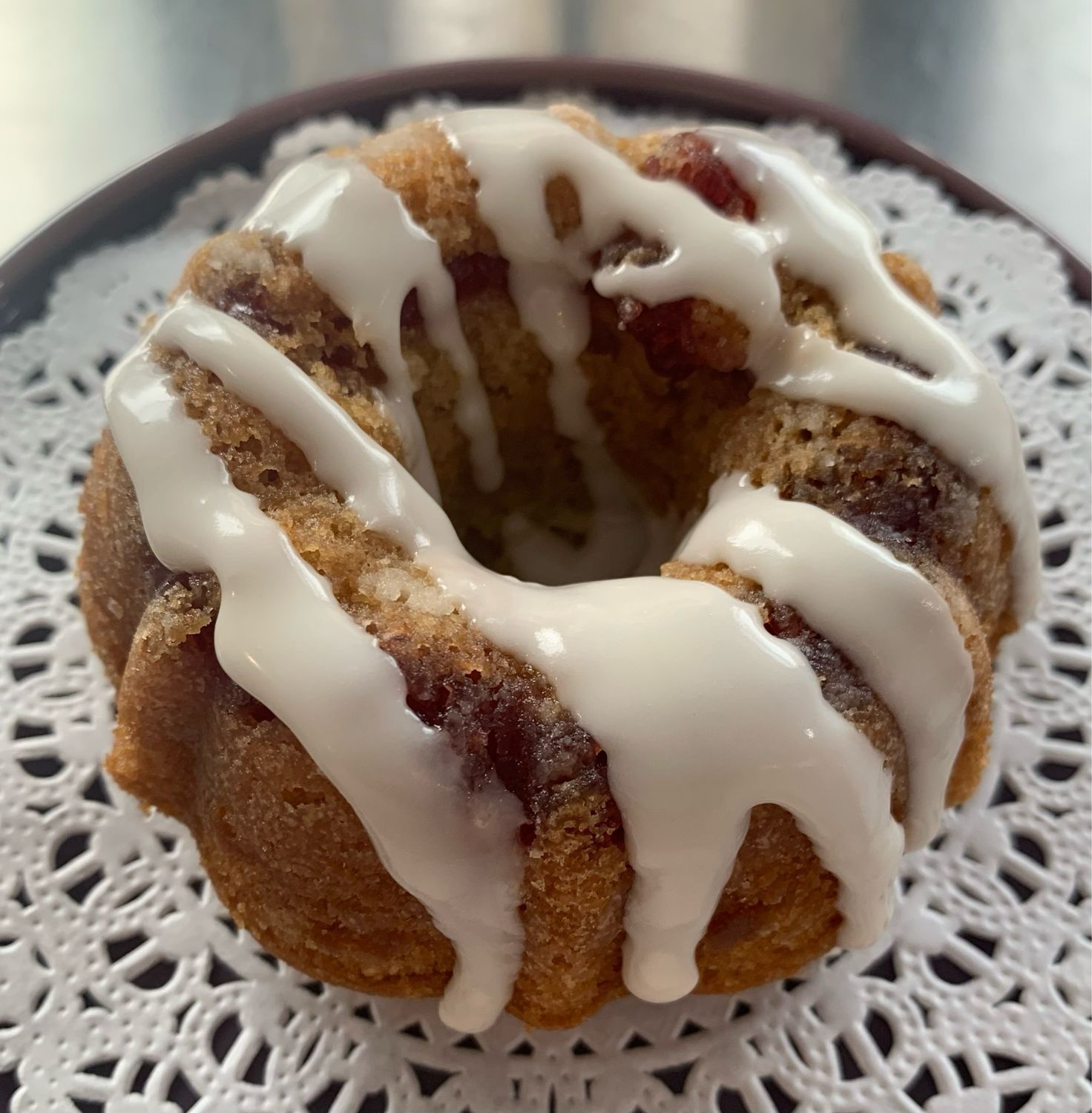 Lemon Raspberry Drizzle Bundt (vegan)