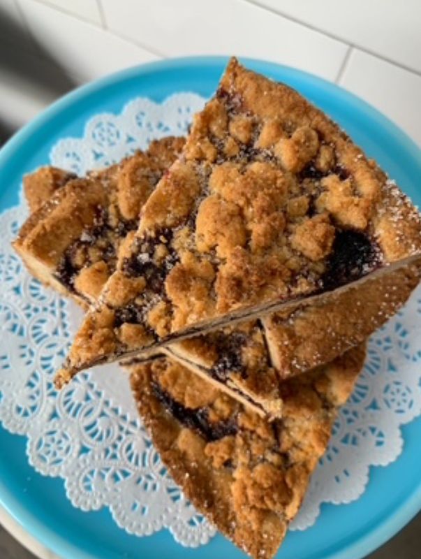 Blueberry Jam Tart (Slice)