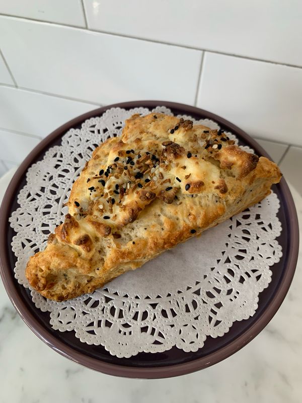 Everything Cream Cheese Scone