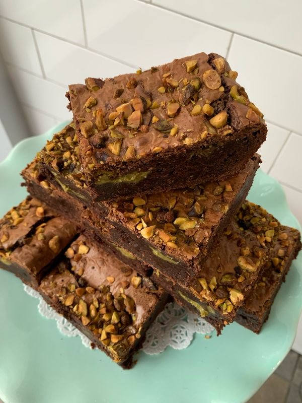 Pistachio Chocolate Brownie
