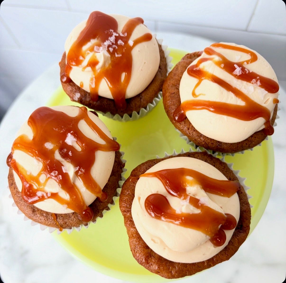 Banana Salted Caramel Cupcakes (gf) | 1 dz Banana Salted Caramel Cupcakes (gf) | 1 dz
