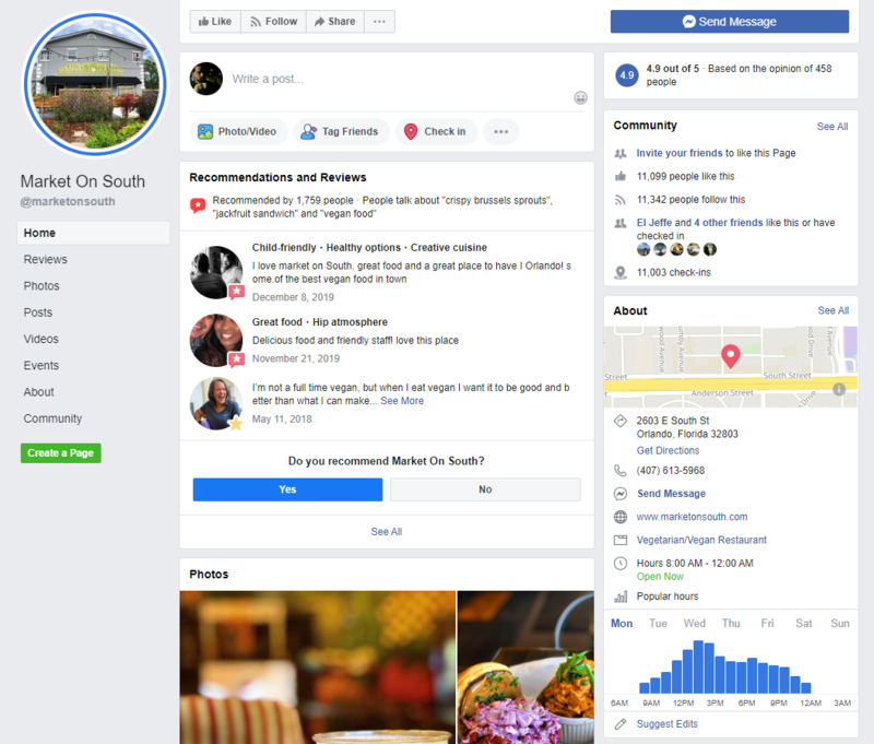 Social Media Page