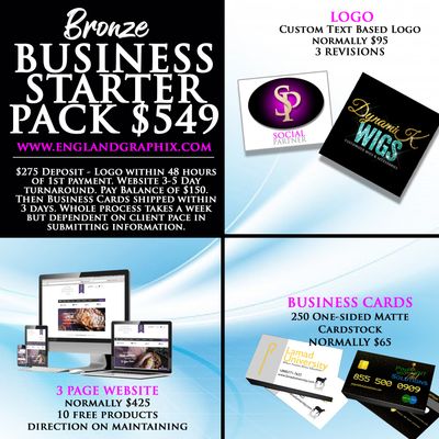 Bronze Business Starter Package $549 Total