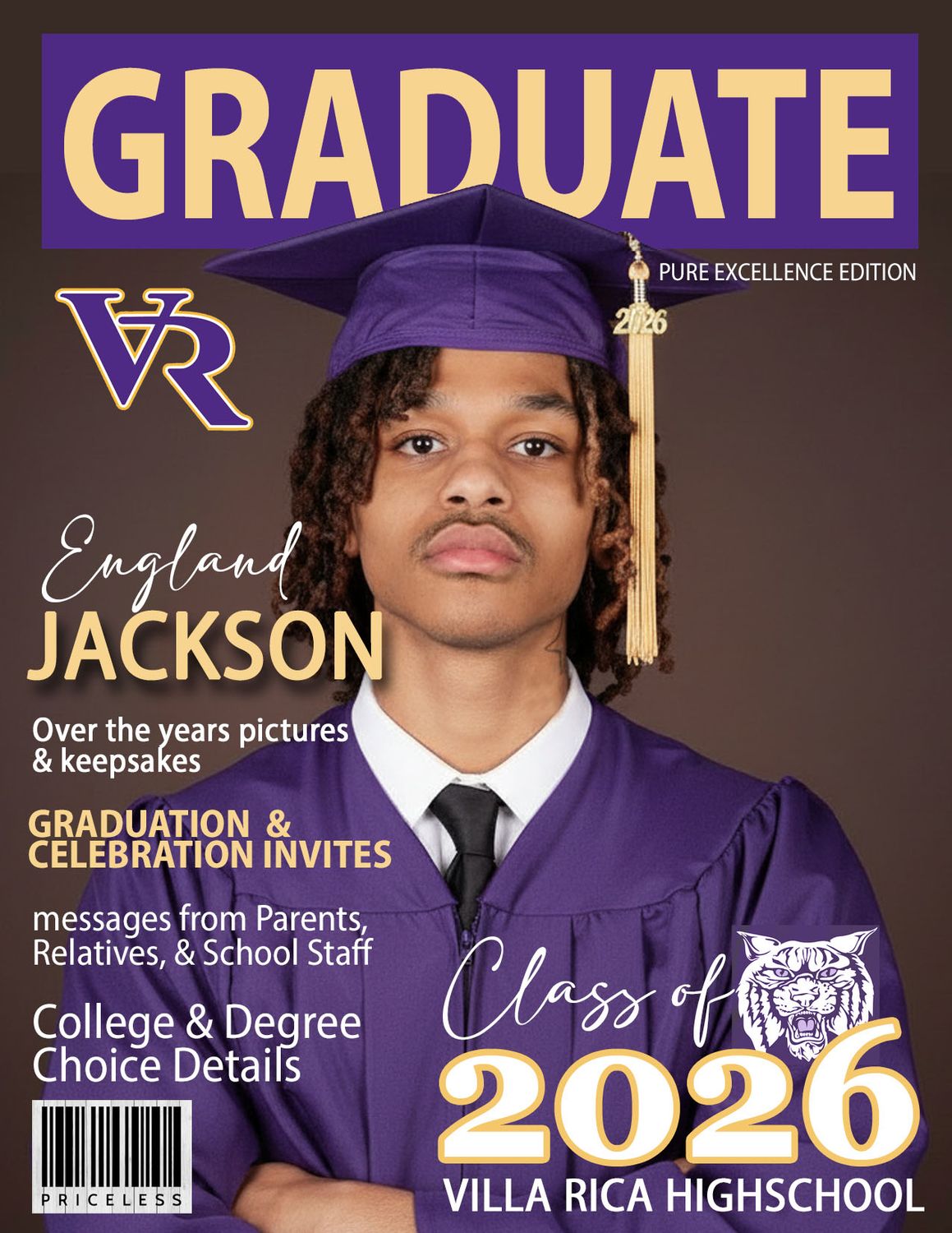 10 - 8 Page Graduation Keepsake Magazines