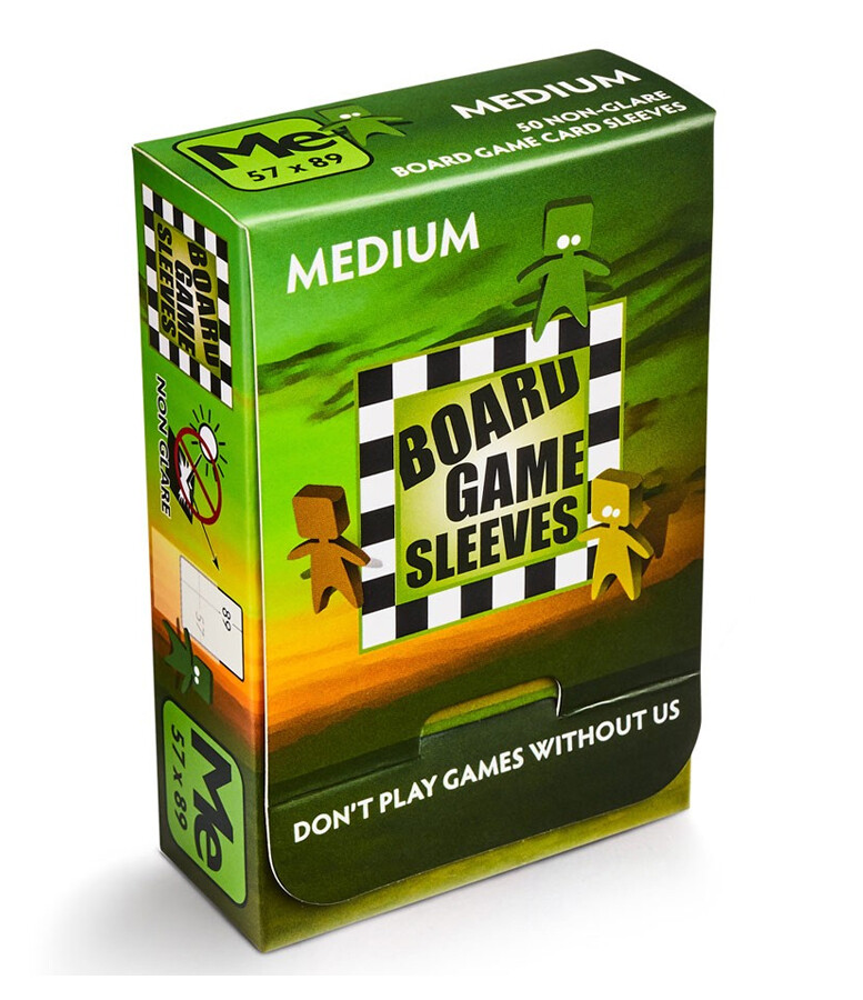 Board Game Sleeves: Medium 57x89mm (50ct)