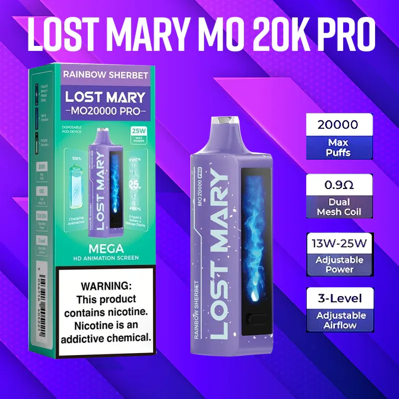 Lost Mary MO20000 Pro Disposable Rainbow Sherbet