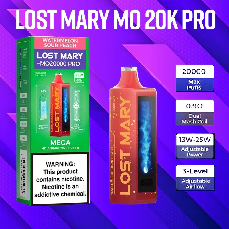 Lost Mary MO20000 Pro Disposable Watermelon Sour Peach