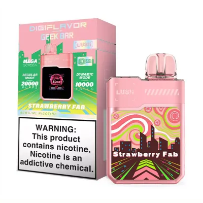 DigiFlavor x Geek Bar Lush Disposable Strawberry Fab (NIC TAX PAID)