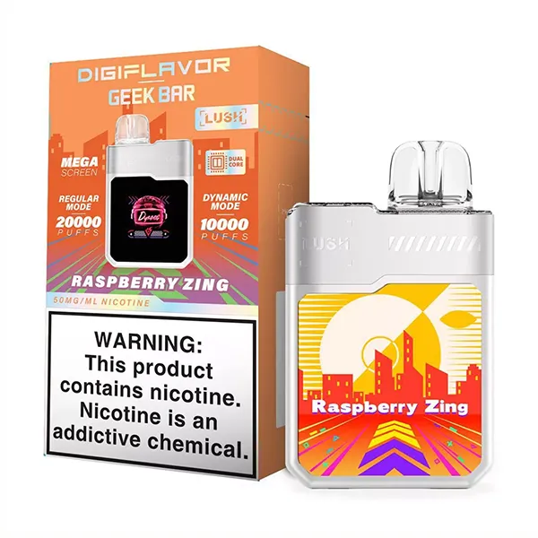 DigiFlavor x Geek Bar Lush Disposable Raspberry Zing (NIC TAX PAID)