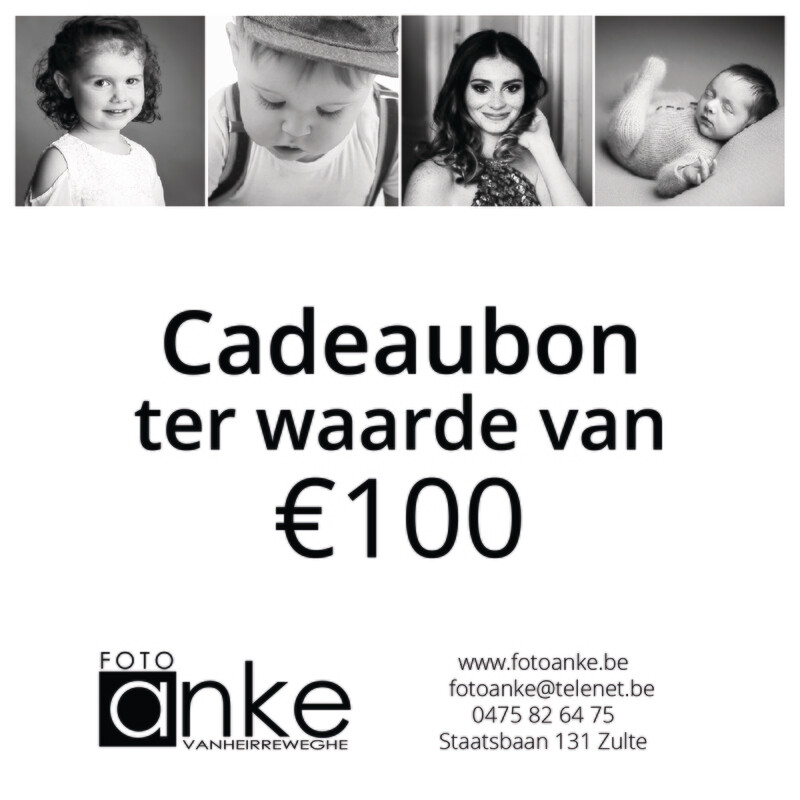 Cadeaubon waarde €100