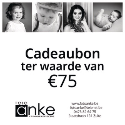 Cadeaubon waarde €75