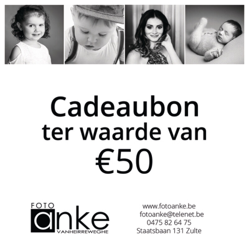 Cadeaubon waarde €50