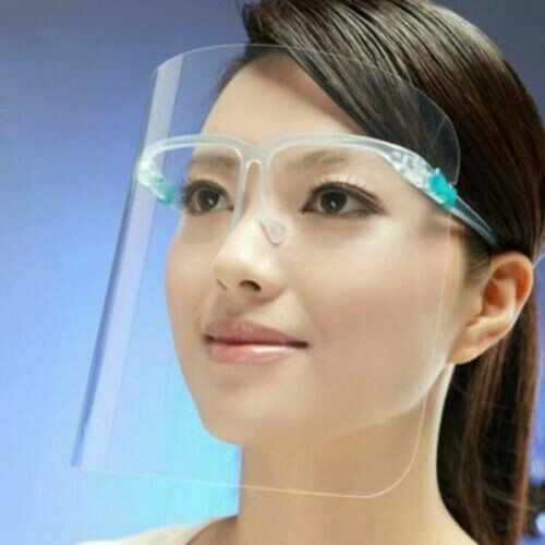 2 Pezzi Visiera Protettiva maschera anti saliva anti schizzi montatura occhiale