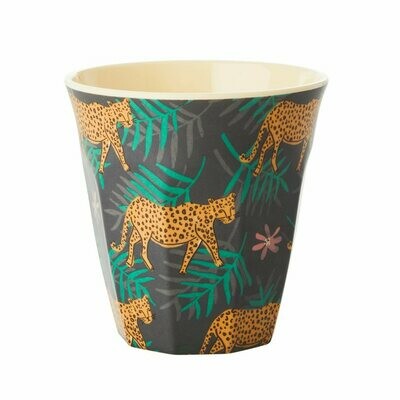 Medium melamine cup - leopard