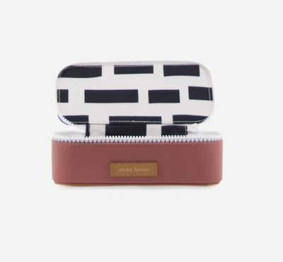 Pencil case Deluxe - hotel brick/ink blue/sugar brown