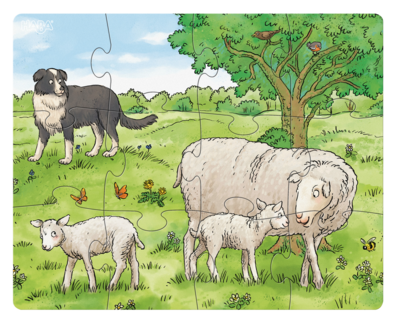 Puzzels- Jonge boerderijdieren