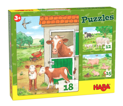 Puzzels- Jonge boerderijdieren