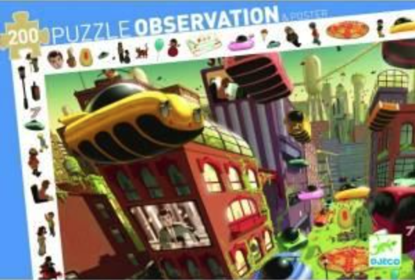 Zoekpuzzel & poster - stad van de toekomst - 200 stuks