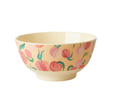 Medium melamine bowl - Yellow - Peach