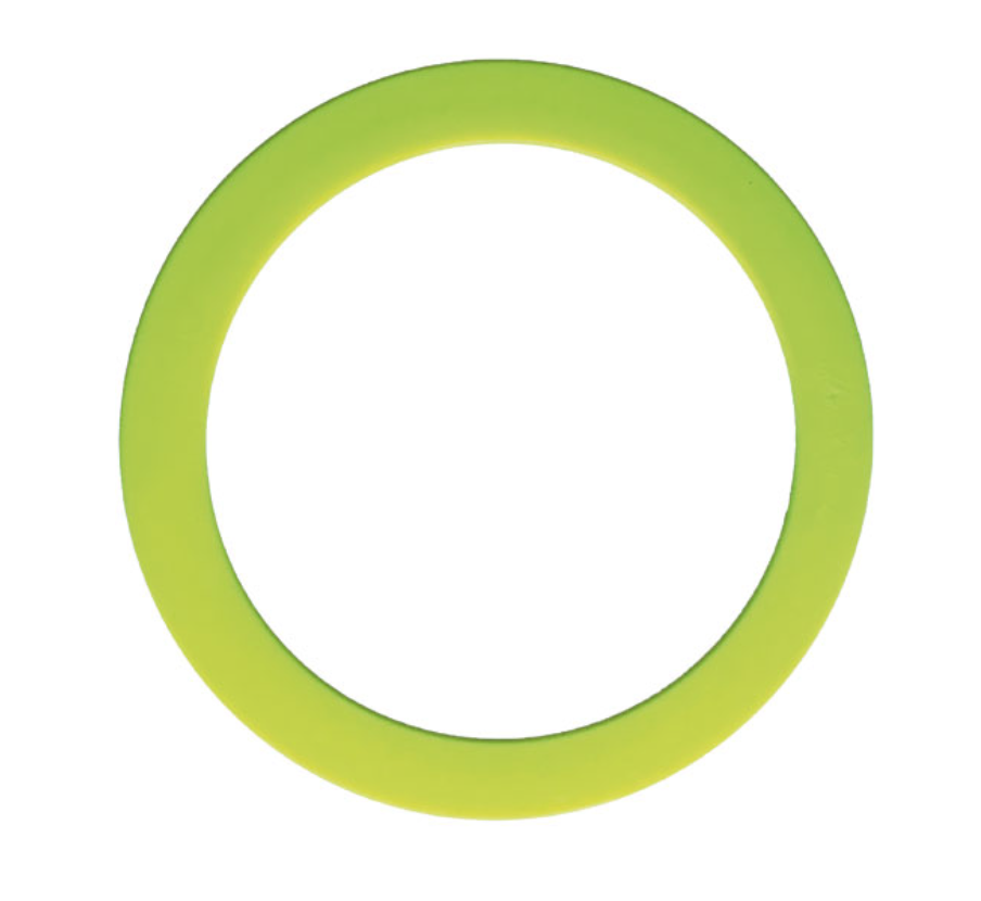 Jongleerring standaard - fluo geel