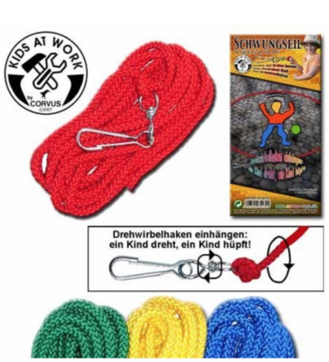 Springtouw 5 meter - geel