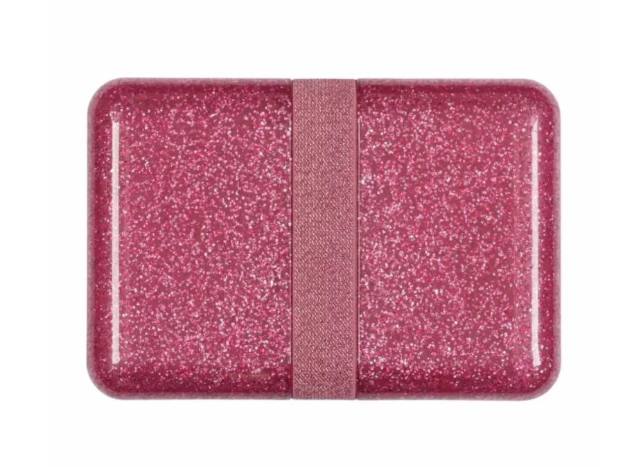 Brooddoos glitter - roze