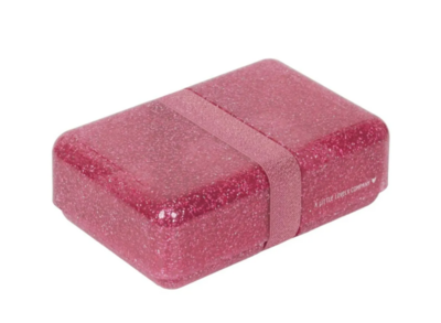 Brooddoos glitter - roze