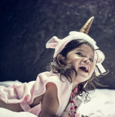 Unicorn baby cape - 2 jaar
