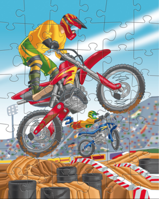 Puzzel Motorsport - 3 x 48 stuks