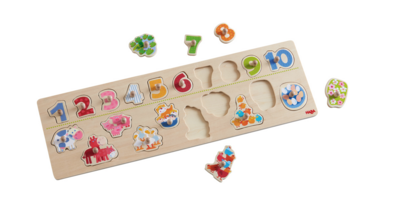 Houten puzzel - Beestachtig telplezier