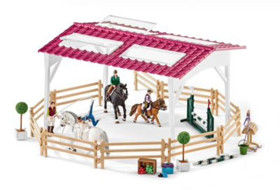 Schleich - Ruiterschool met ruiter en paarden