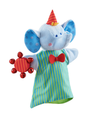 Klankhandpop Olifant met tamboerijn