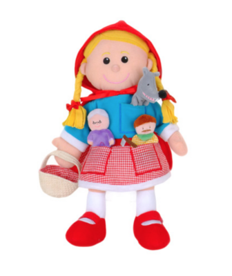 Handpop Roodkapjes en 3 vingerpopjes