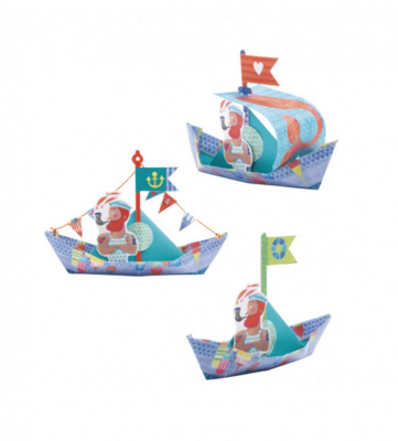 Origami - Boten op het water