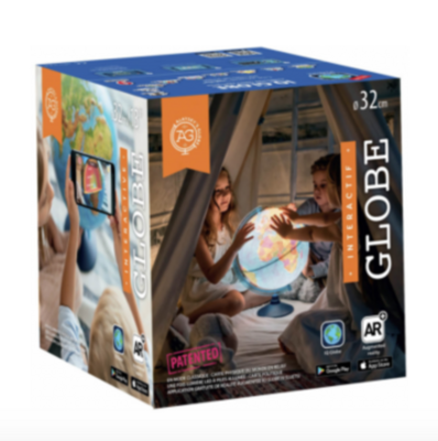 IQ Wereldbol 32 cm - reliëf en led