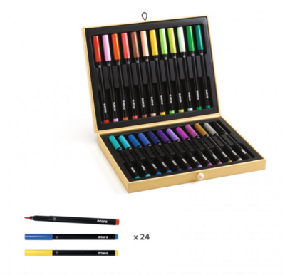 Koffer Penseelstiften 24 stuks