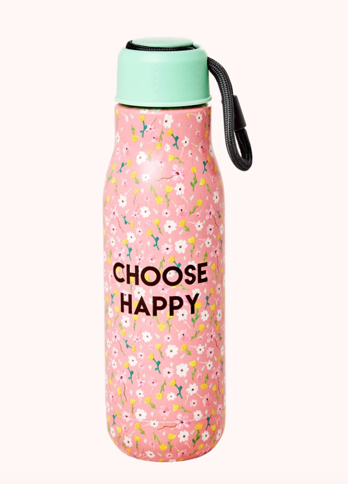 Stainless steel drinking bottle - Choose Happy