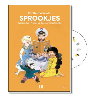 Sprookjes: Assepoester, Prinses op de erwt en Repelsteeltje met CD