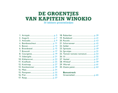 De groentjes van Kapitein Winokio met CD