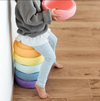 Stapelstein RAINBOW Pastel - set van 6 stuks