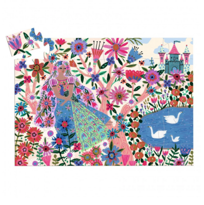 Puzzel -De prinses en haar pauw - 36 stuks