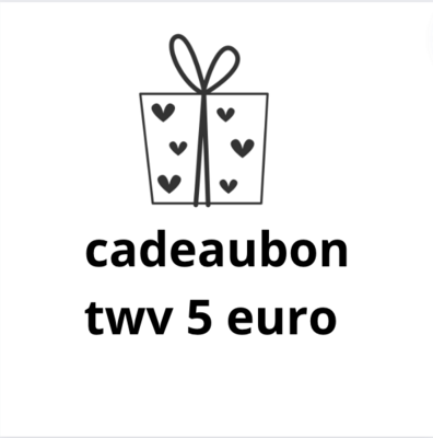 Cadeaubon 5 euro