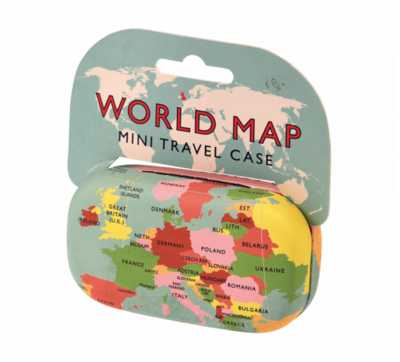 Mini  hardcase reisetui - World Map