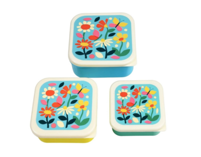 Snackdoosjes Butterfly Garden - Set van 3