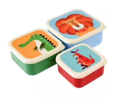 Snackdoosjes  colourful creatures - Set van 3